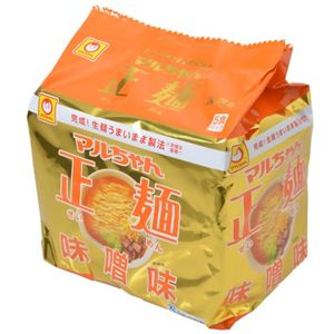 【ケース販売】マルちゃん正麺 味噌味 5食入×6袋