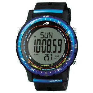 SOMA（ソーマ） スポーツウォッチ ライドワン COMPASS DYK52-0004 ライトブルー