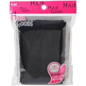 ヘアターバン70mm黒 パイル地