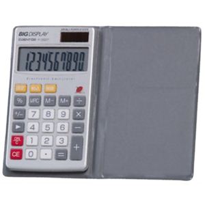 サンジェルマン ビッグディスプレイ電卓 携帯サイズ 10桁 P-2820T