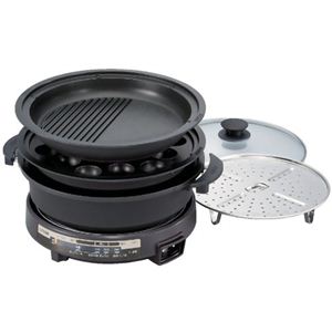 タイガー グリルなべ（3枚タイプ） CQA-S110-T（ブラウン）