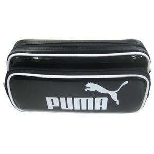 puma（プーマ） エナメルダブルペンケース 黒
