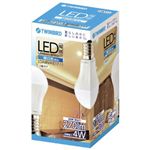 ツインバード LED電球（小形電球タイプ） 昼白色相当 E17口金 全光束270lm LDA4N-H-E17-11