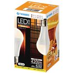 ツインバード LED電球（一般電球タイプ） 電球色相当 E26口金 全光束420lm LDA6L-H-11