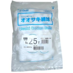 オオサキ綿球 紐付 No.25T 50g入