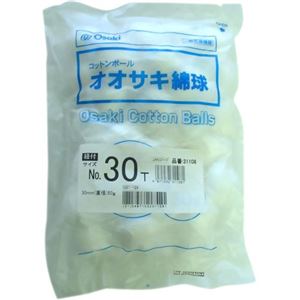 オオサキ綿球 紐付 No.30T 50g入