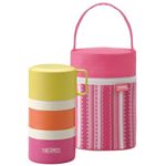 サーモス フレッシュランチボックス 3段式 560ml ピンク DJG-551（P）