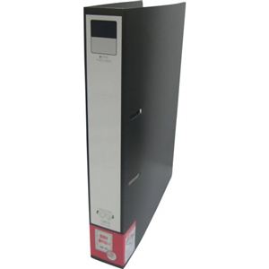 LIHIT LAB D型リングファイル A4縦 2穴 F-4663-24 黒