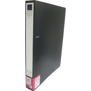 LIHIT LAB D型リングファイル A4縦 2穴 F-4643-24 黒