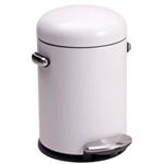 simplehuman ミニレトロステップカン ホワイト 3L