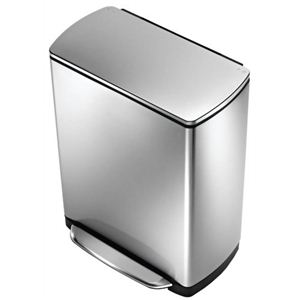 simplehuman ダストボックス レクタンギュラーステップカン リサイクラー ステンレス 46L CW2007
