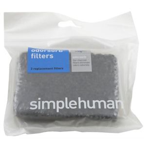 simplehuman ダストボックス交換用消臭フィルター 2枚入 KT1137