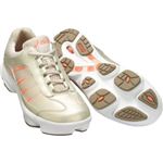 アシックス ウォーキングシューズ シェイプウォーカー109 シャンパン×ネオンオレンジ 23.5 TDW109