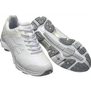 アシックス ウォーキングシューズ BC WALKER（ビーシーウォーカー） SHAPE333（W） TDW333 パールホワイト×シルバー 23.5cm