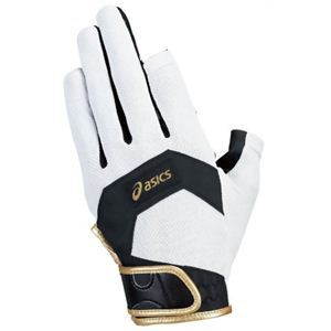 アシックス グラウンドゴルフ UVカットクールグローブ GGG625 シルバー L