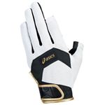 アシックス グラウンドゴルフ UVカットクールグローブ GGG625 シルバー L