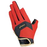 アシックス グラウンドゴルフ UVカットクールグローブ GGG625 レッド S