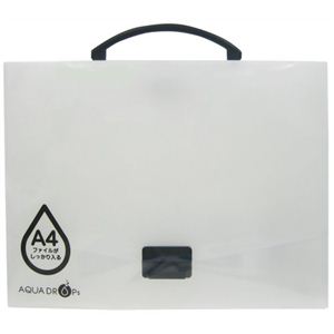 LIHIT LAB AQUA DROPs バッグ A4 A-5005-1 乳白
