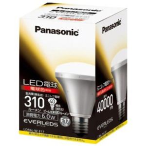 パナソニック LED電球 EVERLEDS（エバーレッズ） 電球色相当 E17口金 全光束310lm LDR6LWE17