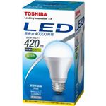 東芝 LED電球 E-CORE（イー・コア） 昼白色相当 E26口金 一般電球形 全光束420lm LDA6N／3