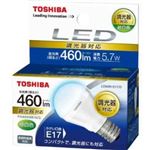 東芝 LED電球 E-CORE（イー・コア） 昼白色相当 E17口金 ミニクリプトン形 調光器対応 全光束460lm LDA6N-E17／D