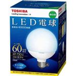 東芝 LED電球 E-CORE（イー・コア） 昼白色相当 E26口金 ボール電球形 全光束730lm LDG9N
