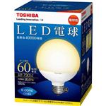 東芝 LED電球 E-CORE（イー・コア） 電球色相当 E26口金 ボール電球形 全光束730lm LDG10L