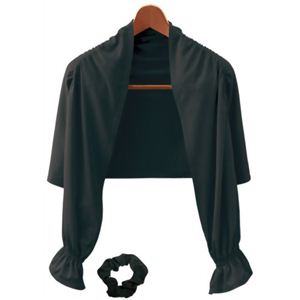 UVエレガントボレロ シュシュ付き ブラック