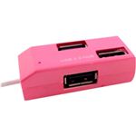 フィールテック カラフルUSB4ポートハブ HCH-1PK ピンク