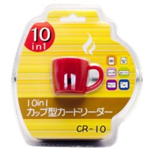 フィールテック カップ型カードリーダー CR-10RD レッド