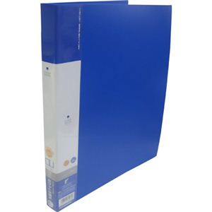 LIHIT LAB リクエスト クリヤーブック（ポケット交換タイプ） A4縦 30穴 G-3801-8 青