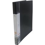 LIHIT LAB リクエスト クリヤーブック（ポケット交換タイプ） A4縦 30穴 G-3801-24 黒