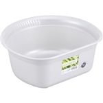 HOME＆HOME Ag+ 洗い桶 丸 シルバー 7L