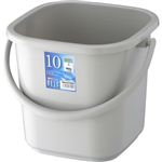 ベルク 角型バケツ 10KB 本体 ライトグレー 10L