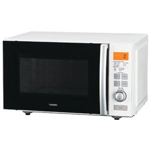 ツインバード フラット電子レンジ（20L） DR-D257W ホワイト