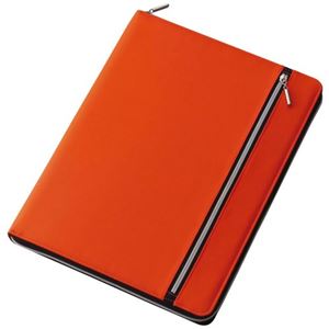 Nilon ダブルファスナーカラーマルチカバーノート A6 オレンジ CN142 D