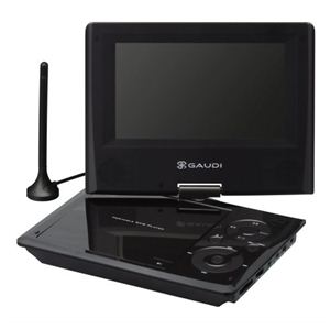 グリーンハウス ワンセグ＆録画対応7型 ポータブルDVDプレイヤー GHV-PDV772STRG ガンメタリック