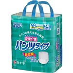 応援介護 パンツタイプ M-Lサイズ 2回吸収 34枚入