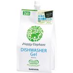 （まとめ買い）ハッピーエレファント 食器洗い機用ジェル つめかえ用 800ml×6セット