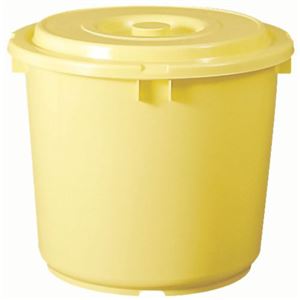 漬物容器 フタ付 60L クリーム