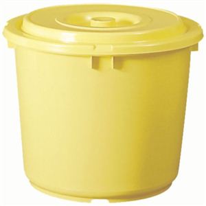 漬物容器 フタ付 50L クリーム