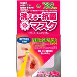 （まとめ買い）洗える抗菌鼻マスク 花粉対策 女性用 Sサイズ 3個入 ケース付×6セット