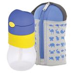 サーモス ベビーストローマグ＆クーラー 340ml ブルー RDQ-340F BL