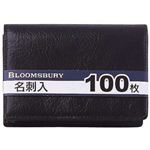 BLOOMSBURY 100枚名刺入 NN286 B ブラック