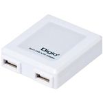 Digio2 AC-USB充電器 JYU-ACU210W ホワイト