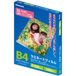 ナカバヤシ ラミネートフィルム E2タイプ 100ミクロン B4サイズ LPR-B4E2 100枚入