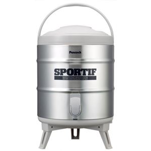 ピーコック ステンレスキーパー（ウォータージャグ） 広口タイプ 8.1L グレー INS-80（H）