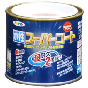 アサヒペン 水性スーパーコート 赤さび 1／5L - 拡大画像