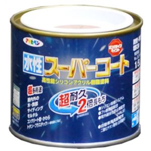 アサヒペン 水性スーパーコート ツヤ消し白 1／5L - 拡大画像