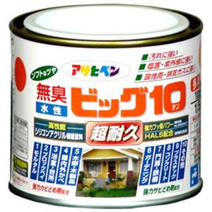 アサヒペン 無臭 水性ビッグ10 白 1／5L - 拡大画像